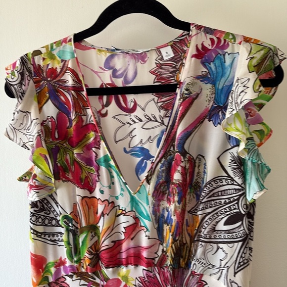 Robert Graham Leighton Maxi Dress 8 - Picture 1 of 15